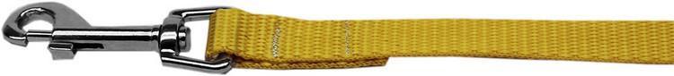 Plain Nylon Pet Leash 5/8in by 4ft Golden Yellow